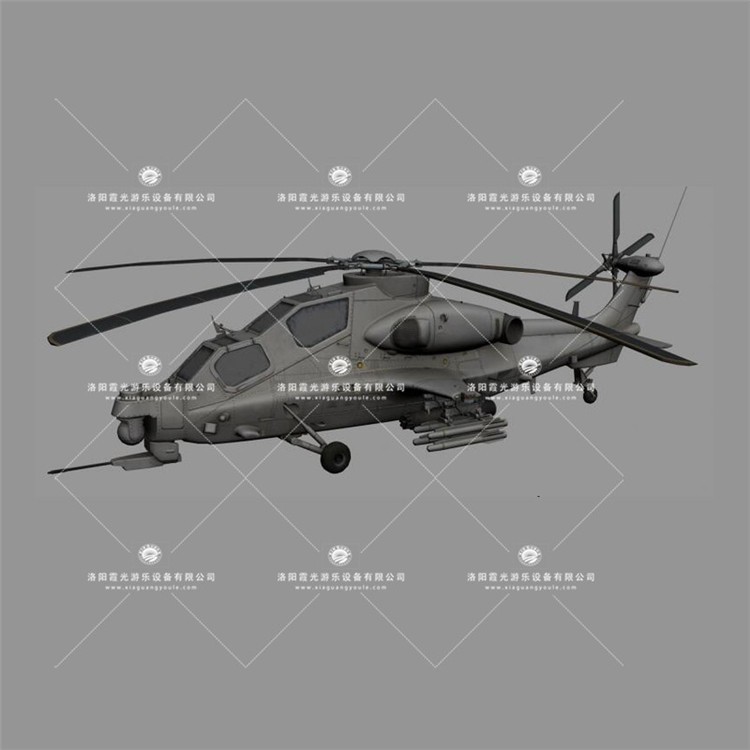 茂县武装直升机3D模型